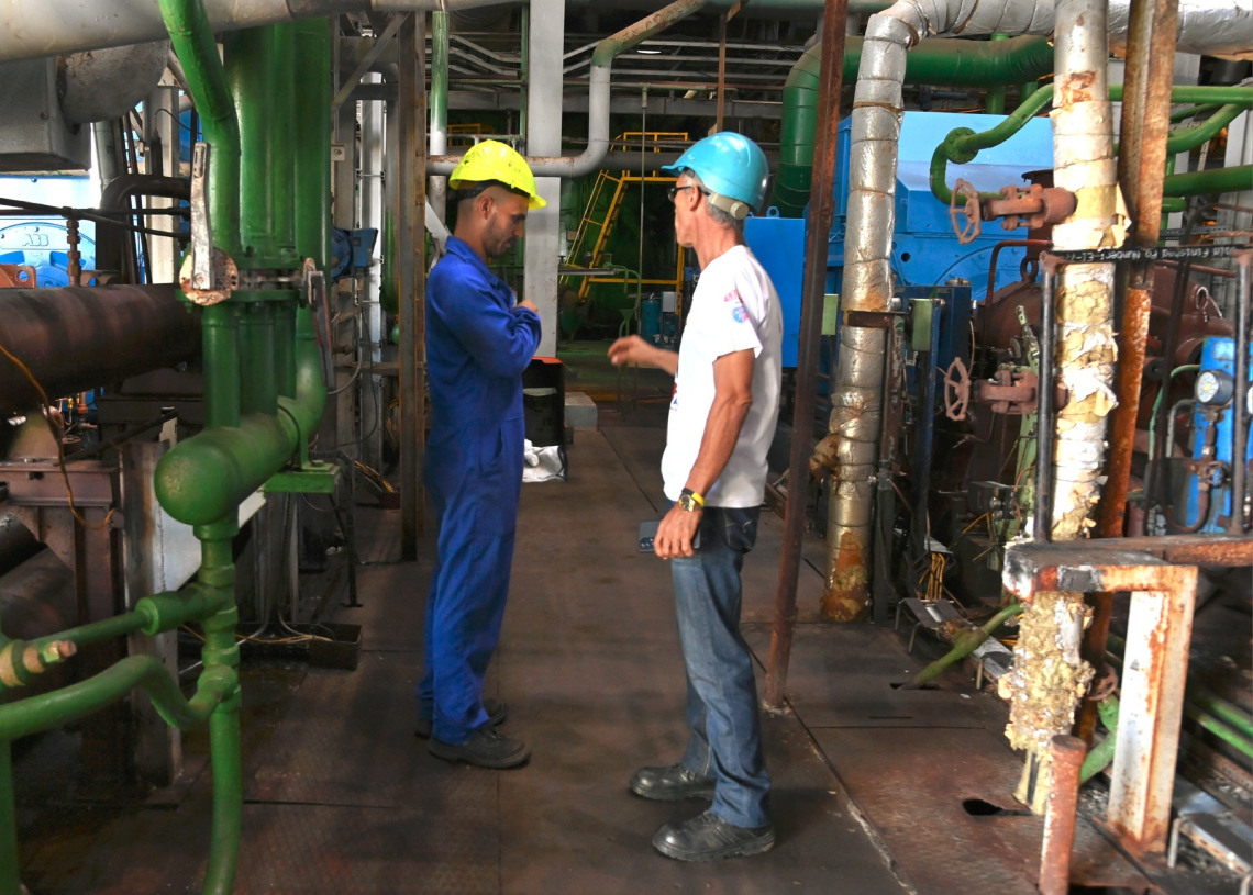 Díaz-Canel in the Guiteras thermoelectric plant: capital maintenance is unplazable