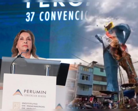 Dina Boluarte: Burning the president's doll in rejection for her arrival in Arequipa