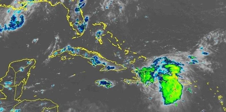 Una zona de bajas presiones al este de Cuba