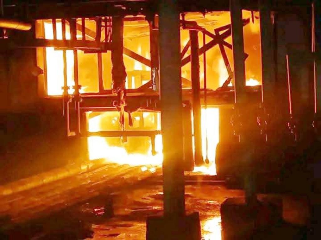 Fire in the thermoelectric spring "does not interfere with its normal operations"