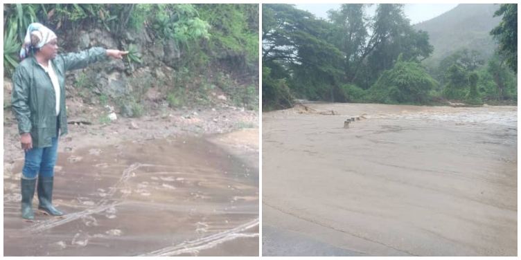 Desbordamiento del río Sigua en Santiago de Cuba