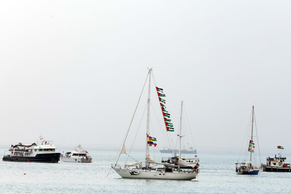 Flotilla with humanitarian aid for Gaza denounced an attack in Tunisia