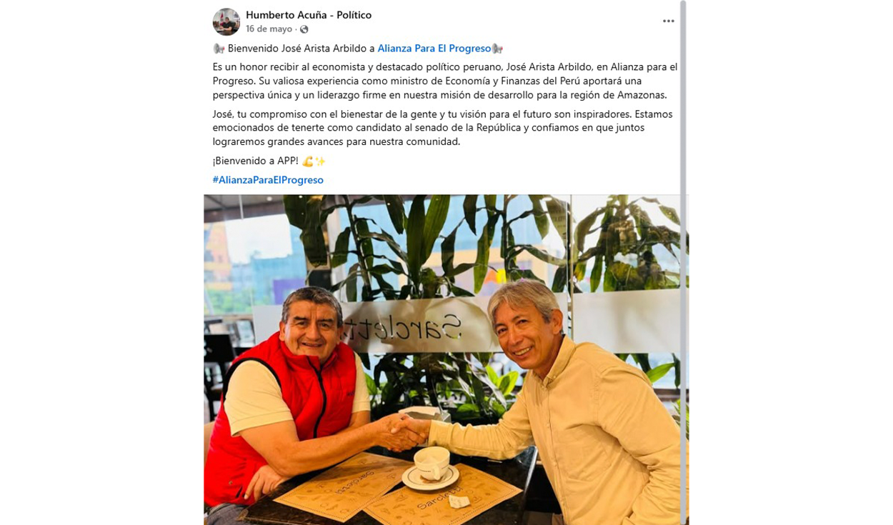 Former Minister José Arista will apply for the Senate by Popular Force: in Amazonas, leaders reject it