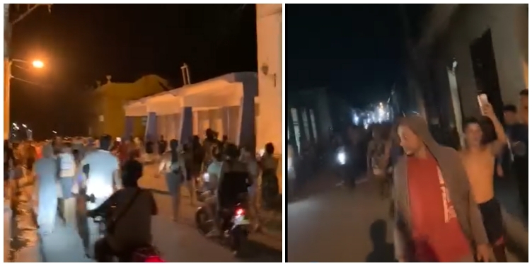 Gibara throws himself in the streets of "Put the current!" And "Freedom!"