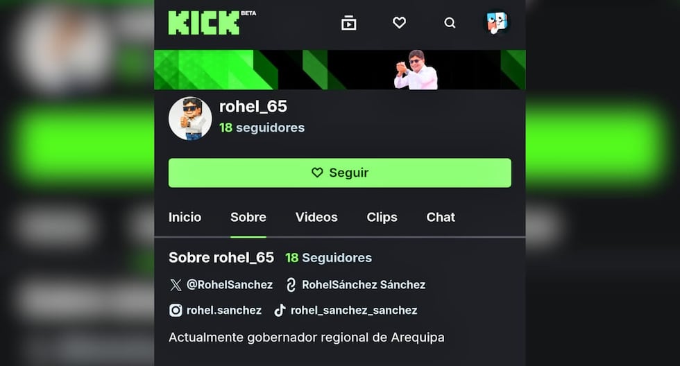 Governor of Arequipa, Rohel Sánchez, ventures into Kick and causes several criticisms