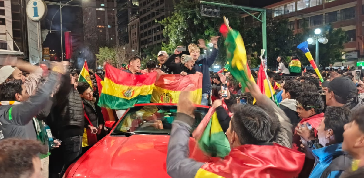 Green fans overwhelmed the streets after the classification to repechage