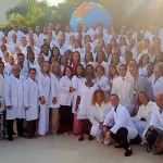 Segundo grupo de médicos cubanos exportado a Calabria. La foto fue tomada en el verano de 2023 en la Unidad Central de Cooperación Médica en La Habana, Cuba, antes de su partida hacia Italia