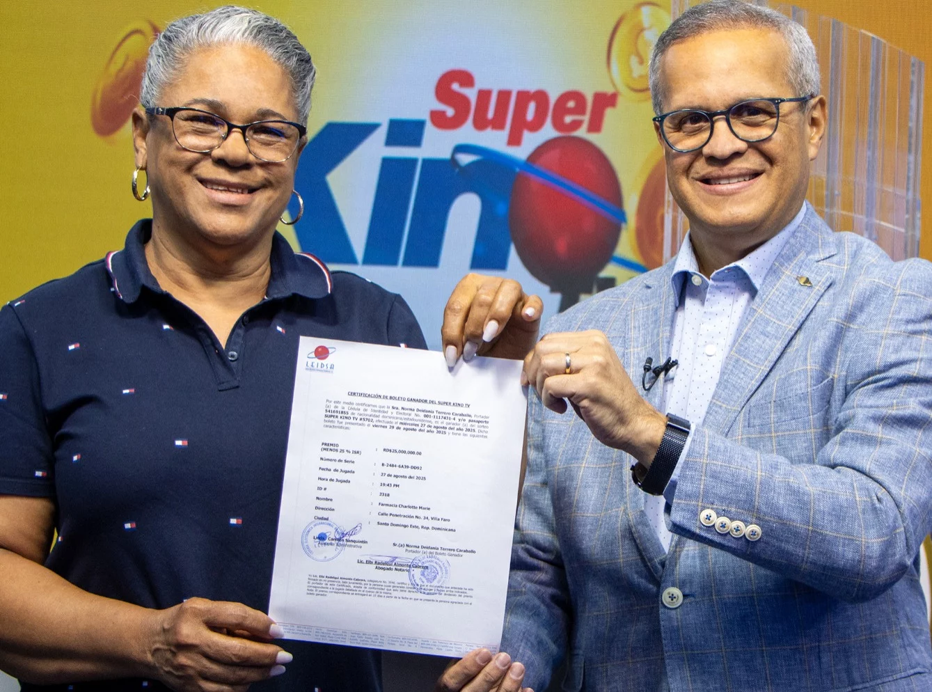 Ganadora del Súper Kino Tv