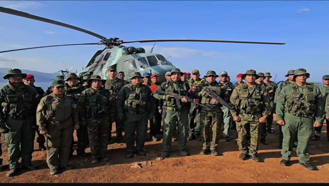 High officers carry out defense exercises on the Venezuelan coast