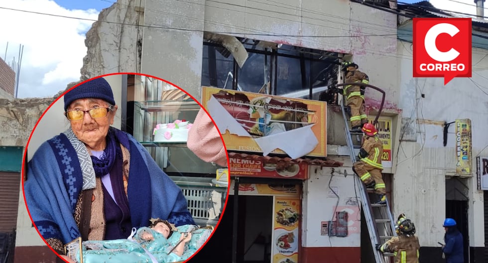 Huancayo: Fire affects houses over 100 years and elderly clings to "Child Jesus" to save themselves