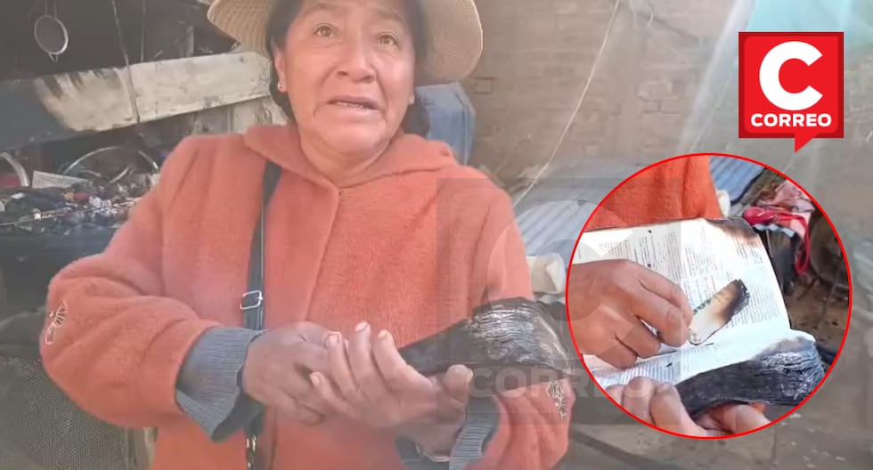 Huancayo: his house, his assets and savings is burned but rescues Bible with S/200 inside