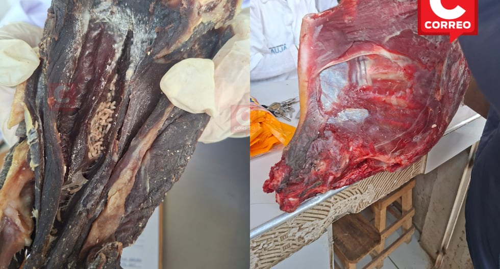 In Jauja markets they find meat with worms