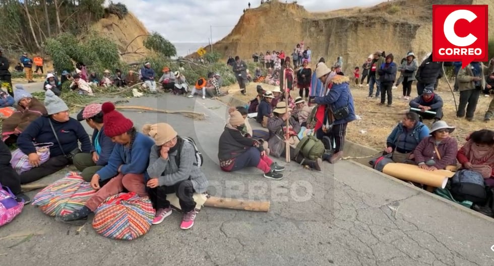 Jauja: residents block roads in protest for unworthiness of the tragadero lagoon