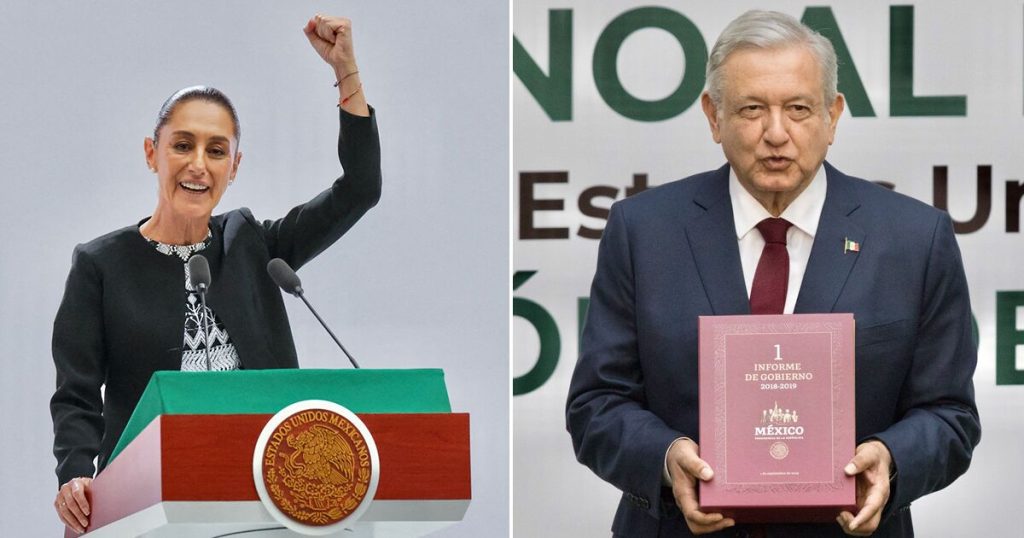 Less homicides and more support, Sheinbaum surpasses AMLO in his first report