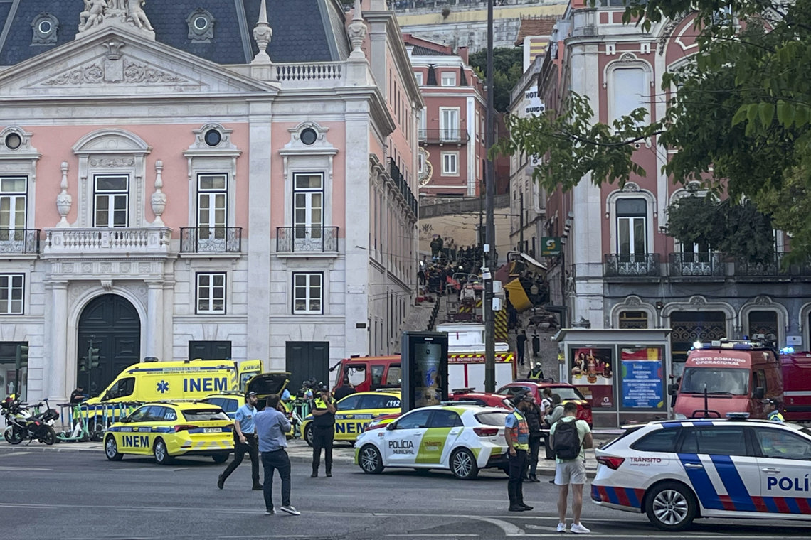 Lisbon Funicular Emblematic accident leaves three dead and about 20 injured