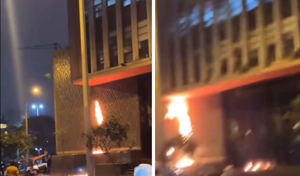 March Z: They report fire in the Superior Court of Justice of Lima in Av. Abancay