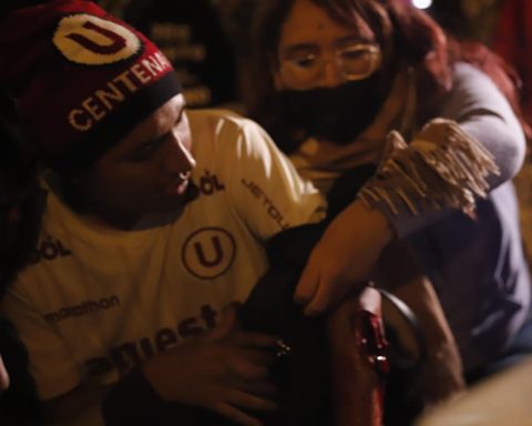 March Z: confrontation between PNP and protesters in Acho leaves an injured person who is taken emergency