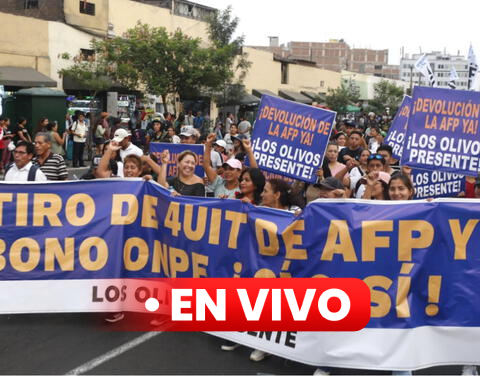 March for the Retirement of AFP LIVE: protest demands new releases and pension reform