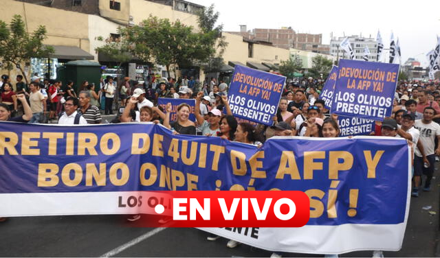 March for the Retirement of AFP LIVE: protest demands new releases and pension reform