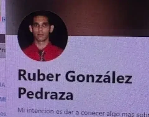 Perfil de Facebook de Ruber González Pedraza (ya no se encuentra disponible)