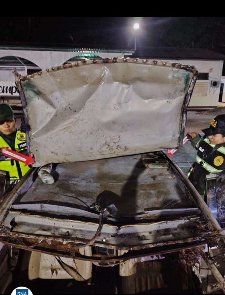 Military found 44 drug panels in a wrecked vehicle