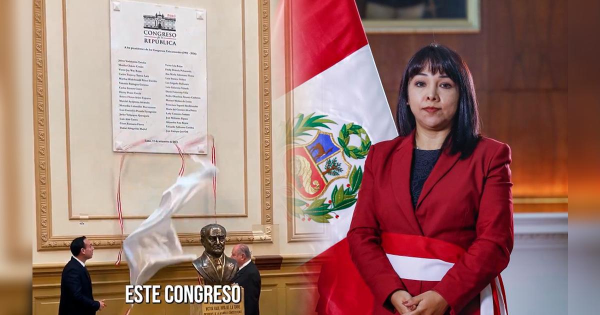 Mirtha Vásquez does not appear on the plate of former presidents of Congress and she replies: "I felt honest"