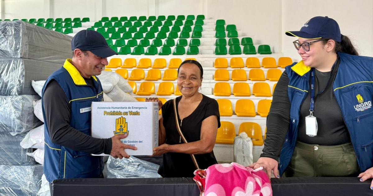 More than 600 families from Caldas receive help for rainfall emergencies