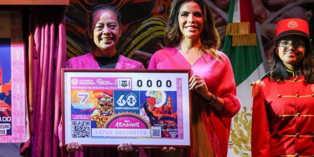 National Lottery honors the cultural heritage of Mexico with the commemorative ticket of Huey Atlixcáyotl