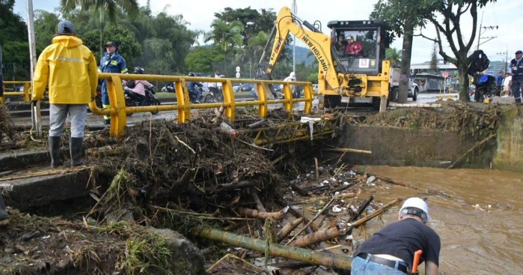 Normal left more than 20 flooded neighborhoods and dozens of housing in dosbradas, Risaralda