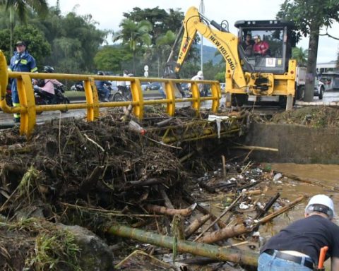 Normal left more than 20 flooded neighborhoods and dozens of housing in dosbradas, Risaralda