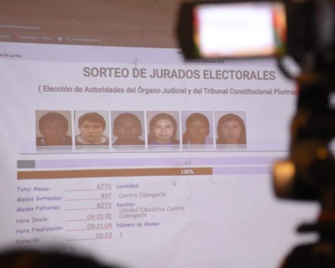 OEP raffled 211,518 jurors in Bolivia and outside; Notifications begin tomorrow