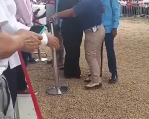 Enfrentamiento entre diputada y seguridad