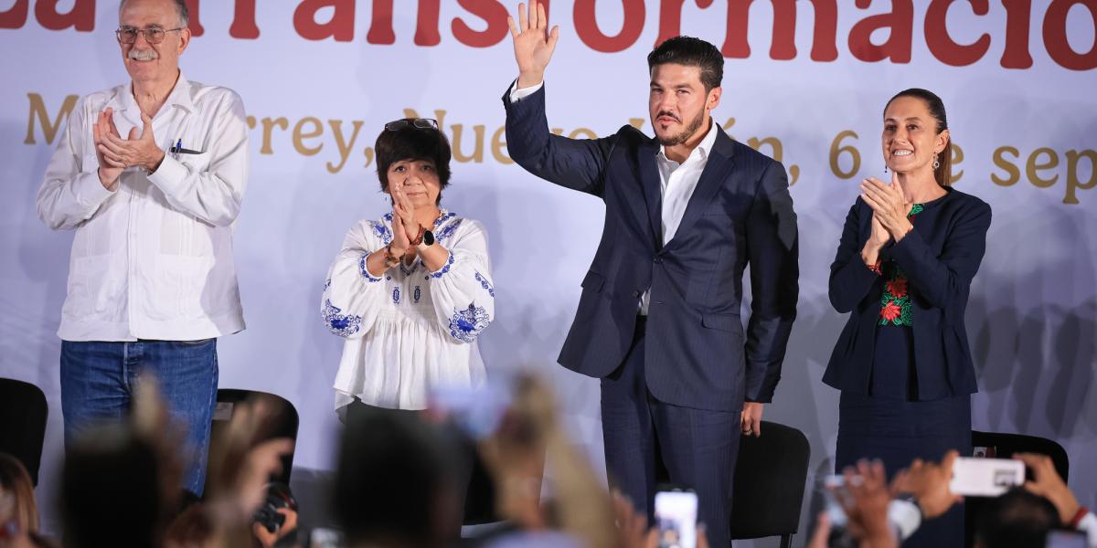 President Claudia Sheinbaum gave her first report on Nuevo León