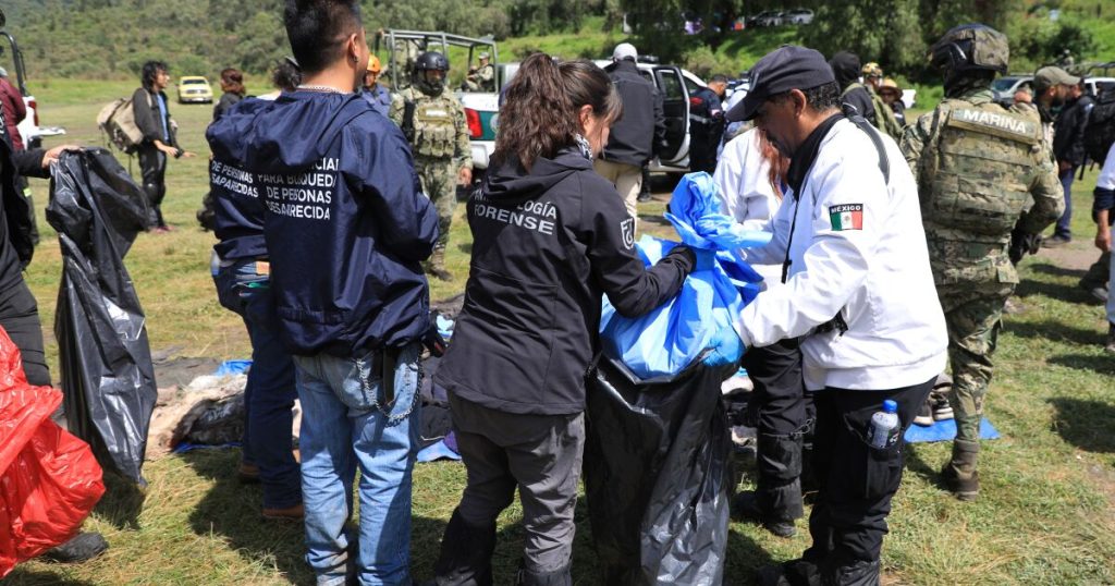 Prosecution finds forensic remains and a person alive in Sierra de Guadalupe