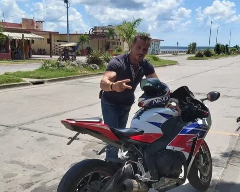 Mario Pontolillo en Punta Gorda, en Cienfuegos, en 2019