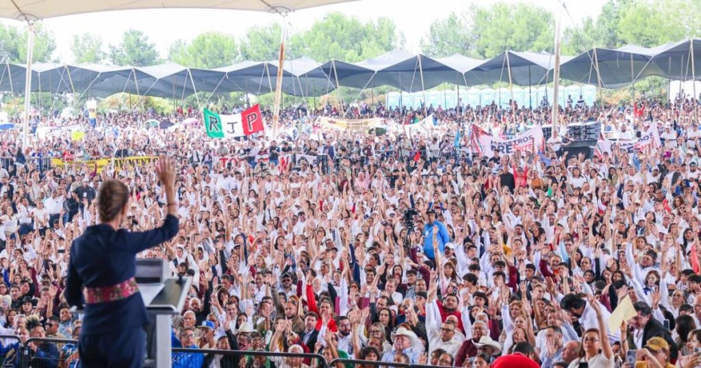 Sheinbaum promises justice to workers of high ovens and thorough paste.