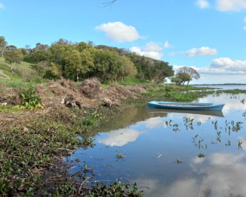 The local government puts the magnifying glass in "illegal houses" and coastal erosion