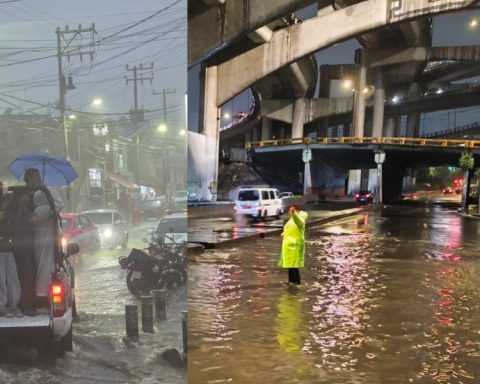 They activate purple alert in Iztapalapa by rains; Metro Line A and the AICM report effects
