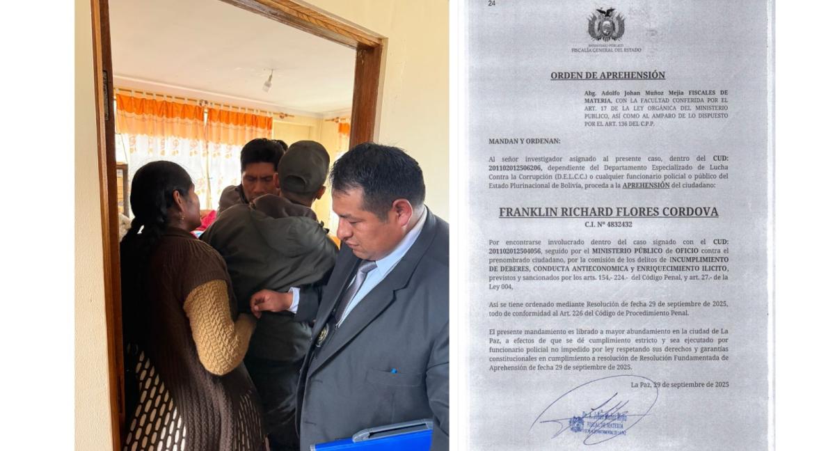 They apprehend Franklin Flores, ex -manager of Emapa