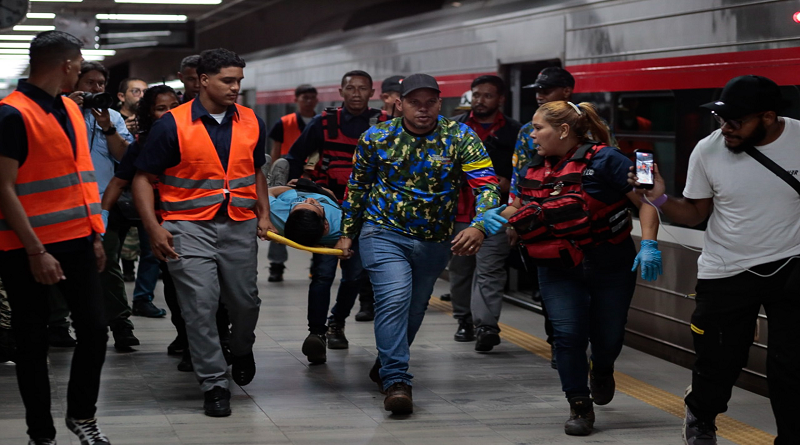 They develop drill to disasters and armed conflicts in the Caracas Metro