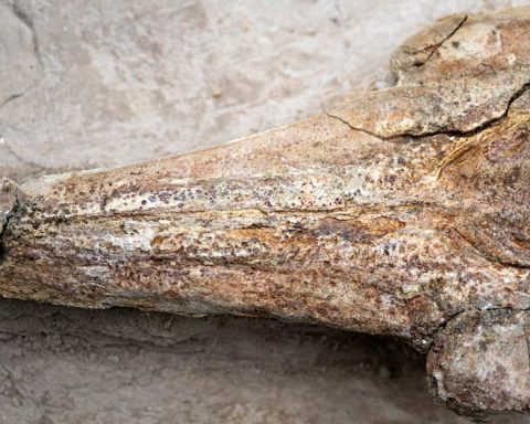 They exhibit in Peru fossil marine dolphin of 12 million years found in Ocucaje