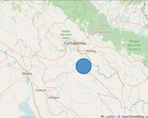 They report earthquake 4.6 in the south of the city of Cochabamba