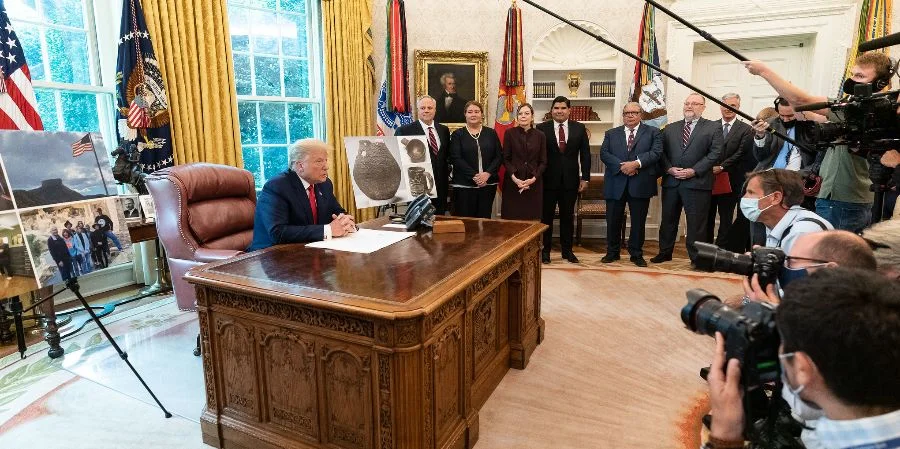 Donald Trump en el Despacho Oval