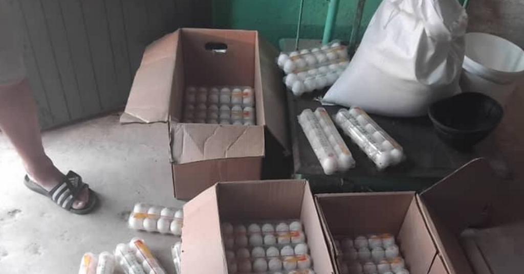 Two employees of a river pine market arrested for retaining rice and eggs to resell