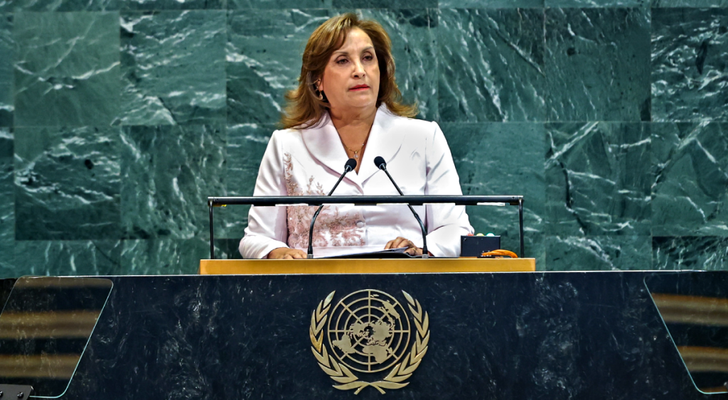 UN protocol Turn off the microphone to Dina Boluarte during her speech on gender equality