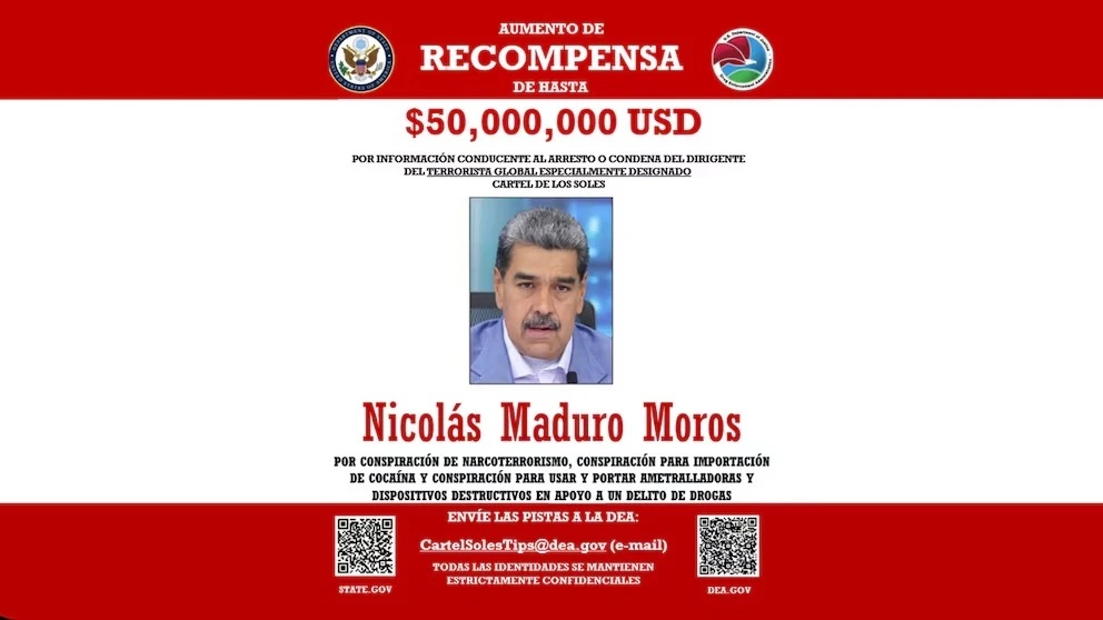 USA shares video with mature reward warning: "We will release the Western Hemisphere of Narcoterroristas"