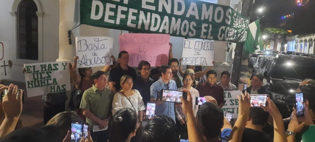 "We are going to resist": Vigil councilors fear a possible "violent take" of their building