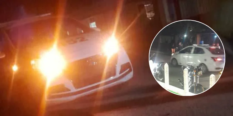 Patrullas de la PNR en los alrededores del Hospital Provincial Infantil "Eduardo Agramonte Piña", de Camagüey