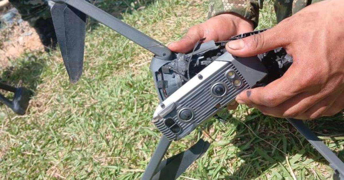 A soldier was injured in a drone attack on the Calamar Battalion, Guaviare