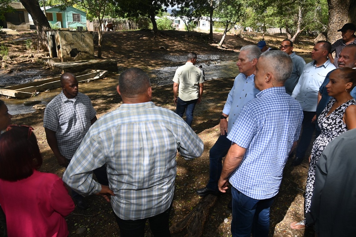 After significant damage to the rains, Díaz-Canel ensures that the government "will seek solutions"
